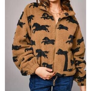 NEW BLUE B wild roam sherpa jacket in beige